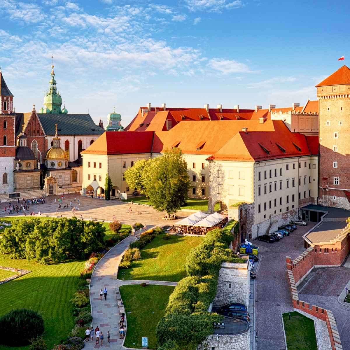Tour di Wawel con audioguida, vista del Castello di Wawel, Cattedrale di Wawel