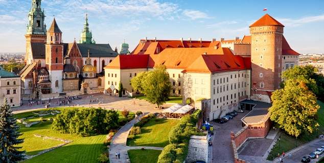 Tour di Wawel con audioguida, vista del Castello di Wawel, Cattedrale di Wawel